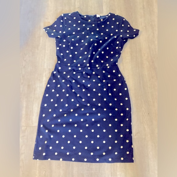 Old Navy- Navy dress with white polka dots - Picture 1 of 1